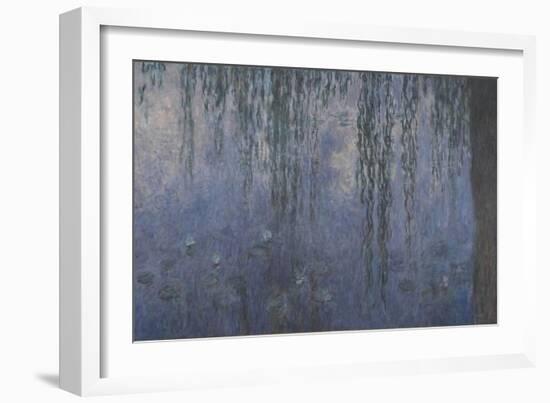 Les Nymphéas : Le Matin aux Saules-Claude Monet-Framed Giclee Print