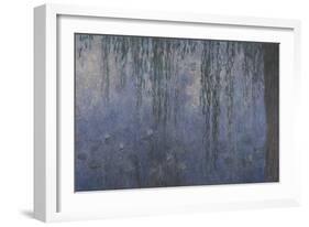 Les Nymphéas : Le Matin aux Saules-Claude Monet-Framed Giclee Print