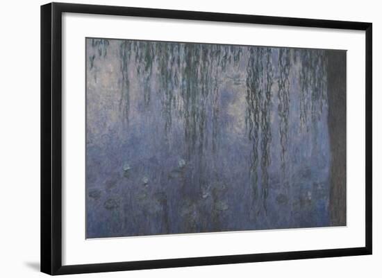 Les Nymphéas : Le Matin aux Saules-Claude Monet-Framed Giclee Print