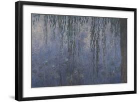 Les Nymphéas : Le Matin aux Saules-Claude Monet-Framed Giclee Print