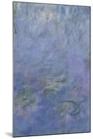 Les Nymphéas : Le Matin aux Saules-Claude Monet-Mounted Giclee Print