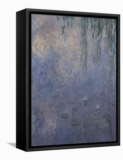 Les Nymphéas : Le Matin aux Saules-Claude Monet-Framed Stretched Canvas