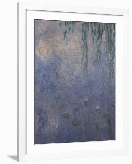 Les Nymphéas : Le Matin aux Saules-Claude Monet-Framed Giclee Print