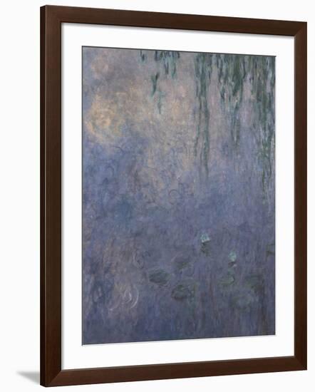 Les Nymphéas : Le Matin aux Saules-Claude Monet-Framed Giclee Print