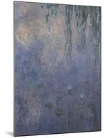 Les Nymphéas : Le Matin aux Saules-Claude Monet-Mounted Giclee Print