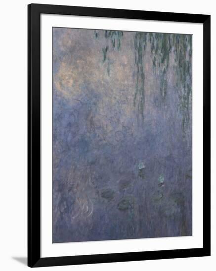 Les Nymphéas : Le Matin aux Saules-Claude Monet-Framed Giclee Print