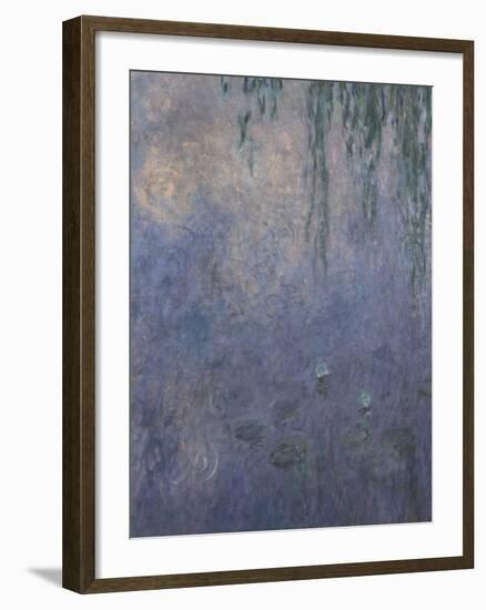 Les Nymphéas : Le Matin aux Saules-Claude Monet-Framed Giclee Print