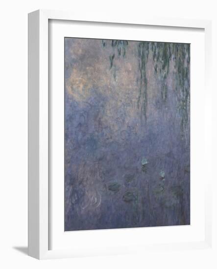 Les Nymphéas : Le Matin aux Saules-Claude Monet-Framed Giclee Print