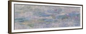 Les Nymphéas : Le Matin clair aux saules-Claude Monet-Framed Premium Giclee Print
