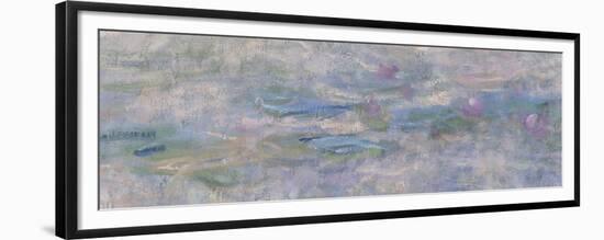 Les Nymphéas : Le Matin clair aux saules-Claude Monet-Framed Premium Giclee Print