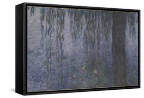 Les Nymphéas : Le Matin clair aux saules-Claude Monet-Framed Stretched Canvas