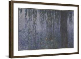 Les Nymphéas : Le Matin clair aux saules-Claude Monet-Framed Giclee Print