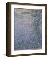 Les Nymphéas : Le Matin clair aux saules-Claude Monet-Framed Giclee Print