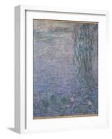 Les Nymphéas : Le Matin clair aux saules-Claude Monet-Framed Giclee Print