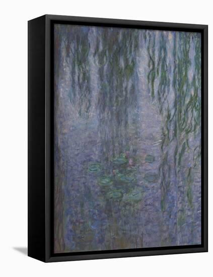 Les Nymphéas : Le Matin clair aux saules-Claude Monet-Framed Stretched Canvas