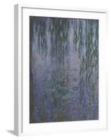 Les Nymphéas : Le Matin clair aux saules-Claude Monet-Framed Giclee Print