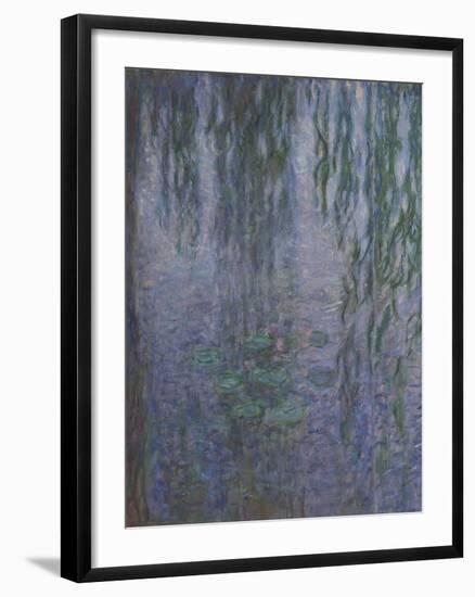 Les Nymphéas : Le Matin clair aux saules-Claude Monet-Framed Giclee Print