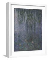 Les Nymphéas : Le Matin clair aux saules-Claude Monet-Framed Giclee Print