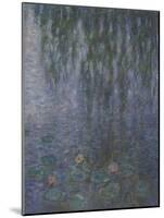 Les Nymphéas : Le Matin clair aux saules-Claude Monet-Mounted Giclee Print