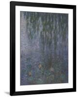 Les Nymphéas : Le Matin clair aux saules-Claude Monet-Framed Giclee Print