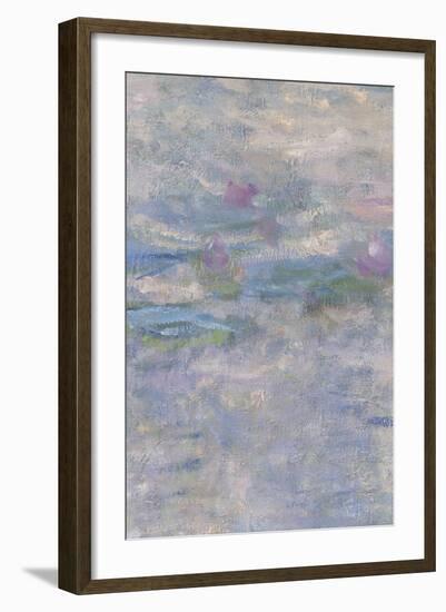 Les Nymphéas : Le Matin clair aux saules-Claude Monet-Framed Giclee Print