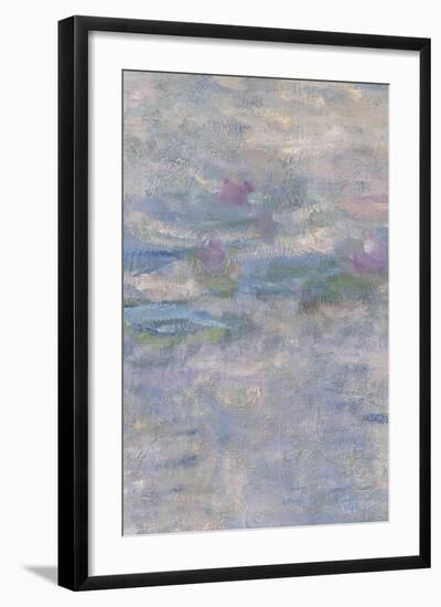 Les Nymphéas : Le Matin clair aux saules-Claude Monet-Framed Giclee Print