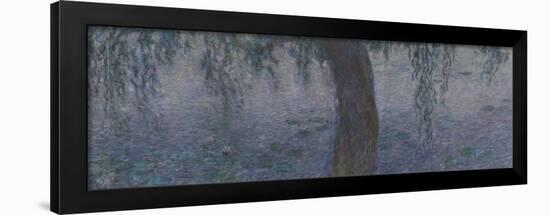 Les Nymphéas : Le Matin clair aux saules-Claude Monet-Framed Giclee Print