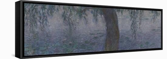 Les Nymphéas : Le Matin clair aux saules-Claude Monet-Framed Stretched Canvas