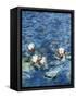Les Nympheas : Le Matin (detail) 1916-1926-Claude Monet-Framed Stretched Canvas