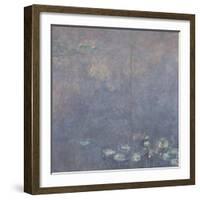 Les Nymphéas : Les Deux saules-Claude Monet-Framed Giclee Print