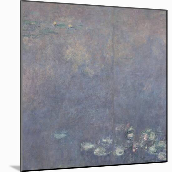 Les Nymphéas : Les Deux saules-Claude Monet-Mounted Giclee Print