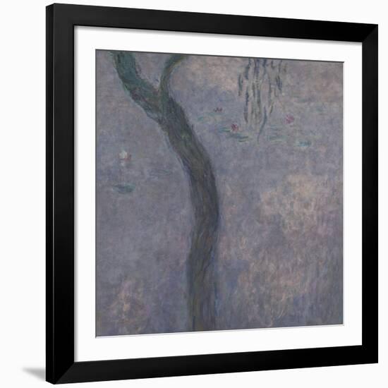 Les Nymphéas : Les Deux saules-Claude Monet-Framed Giclee Print