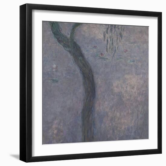 Les Nymphéas : Les Deux saules-Claude Monet-Framed Premium Giclee Print