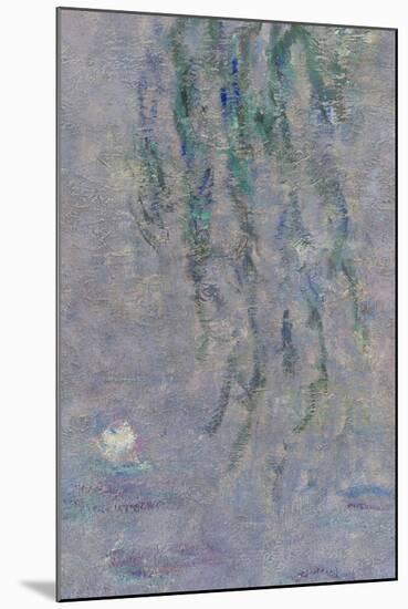 Les Nymphéas : Les Deux saules-Claude Monet-Mounted Giclee Print