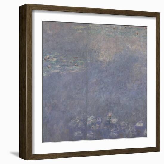 Les Nymphéas : Les Deux saules-Claude Monet-Framed Giclee Print