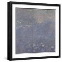 Les Nymphéas : Les Deux saules-Claude Monet-Framed Giclee Print