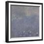 Les Nymphéas : Les Deux saules-Claude Monet-Framed Giclee Print