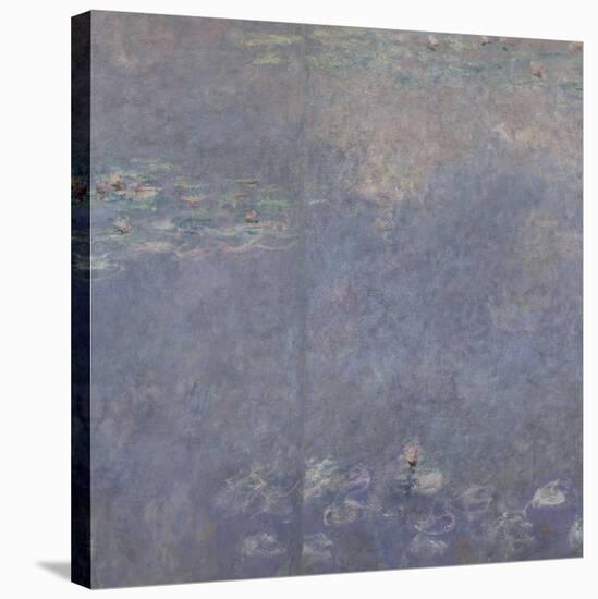 Les Nymphéas : Les Deux saules-Claude Monet-Stretched Canvas