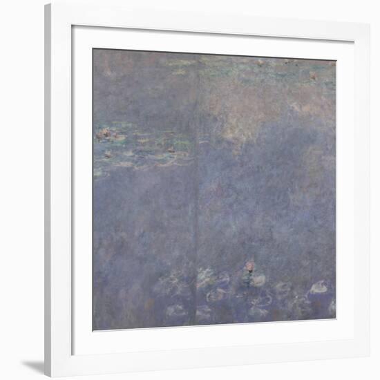 Les Nymphéas : Les Deux saules-Claude Monet-Framed Giclee Print