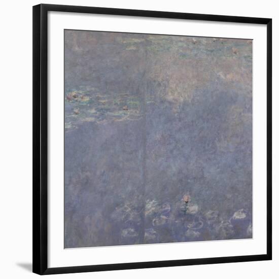 Les Nymphéas : Les Deux saules-Claude Monet-Framed Giclee Print