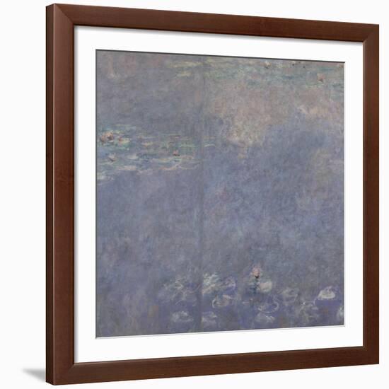 Les Nymphéas : Les Deux saules-Claude Monet-Framed Giclee Print