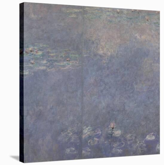 Les Nymphéas : Les Deux saules-Claude Monet-Stretched Canvas