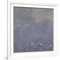 Les Nymphéas : Les Deux saules-Claude Monet-Framed Giclee Print