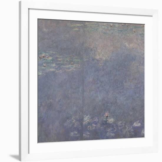 Les Nymphéas : Les Deux saules-Claude Monet-Framed Giclee Print