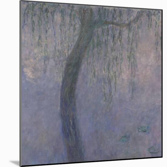 Les Nymphéas : Les Deux saules-Claude Monet-Mounted Giclee Print