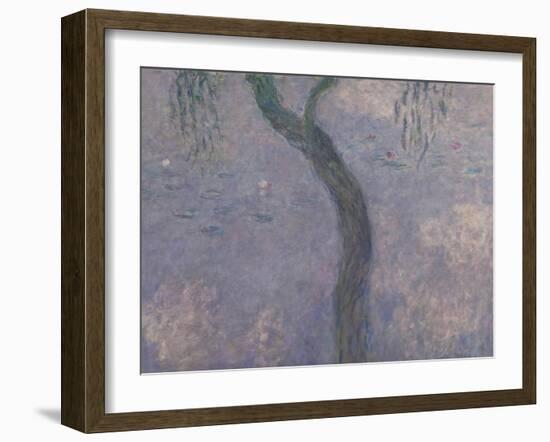 Les Nymphéas : Les Deux saules-Claude Monet-Framed Giclee Print