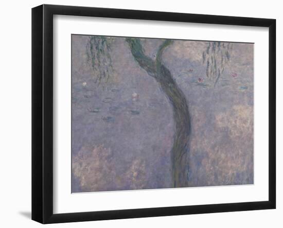 Les Nymphéas : Les Deux saules-Claude Monet-Framed Giclee Print