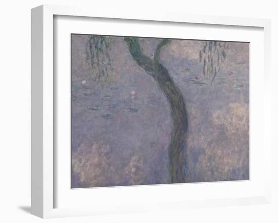 Les Nymphéas : Les Deux saules-Claude Monet-Framed Giclee Print