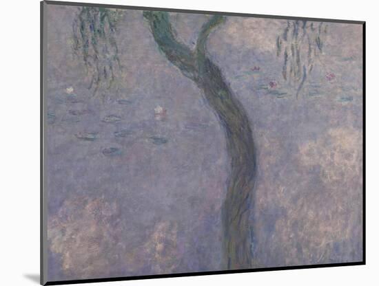 Les Nymphéas : Les Deux saules-Claude Monet-Mounted Giclee Print