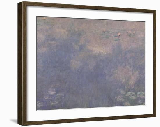 Les Nymphéas : Les Deux saules-Claude Monet-Framed Giclee Print